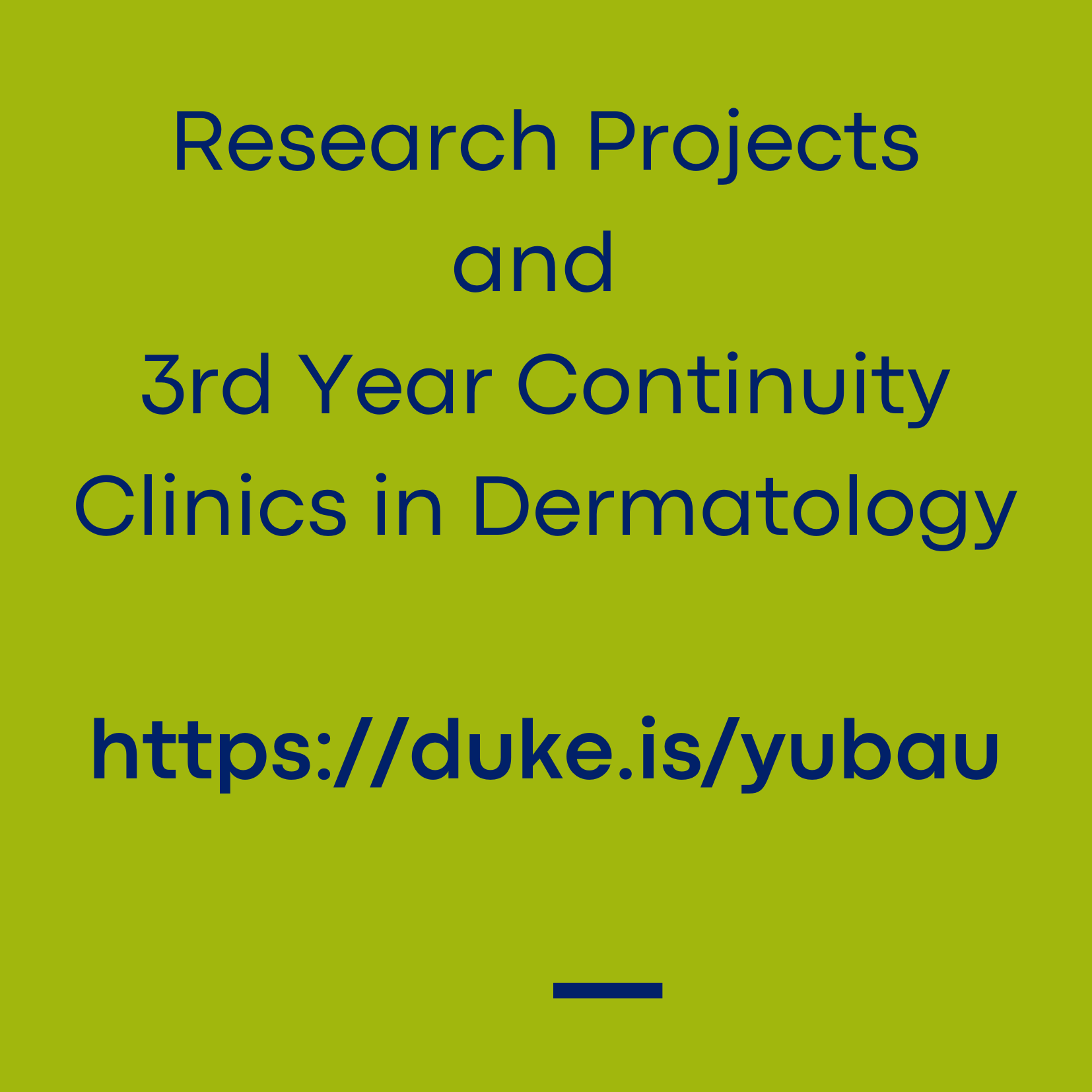 Research and Continuity Clinic Opportunities