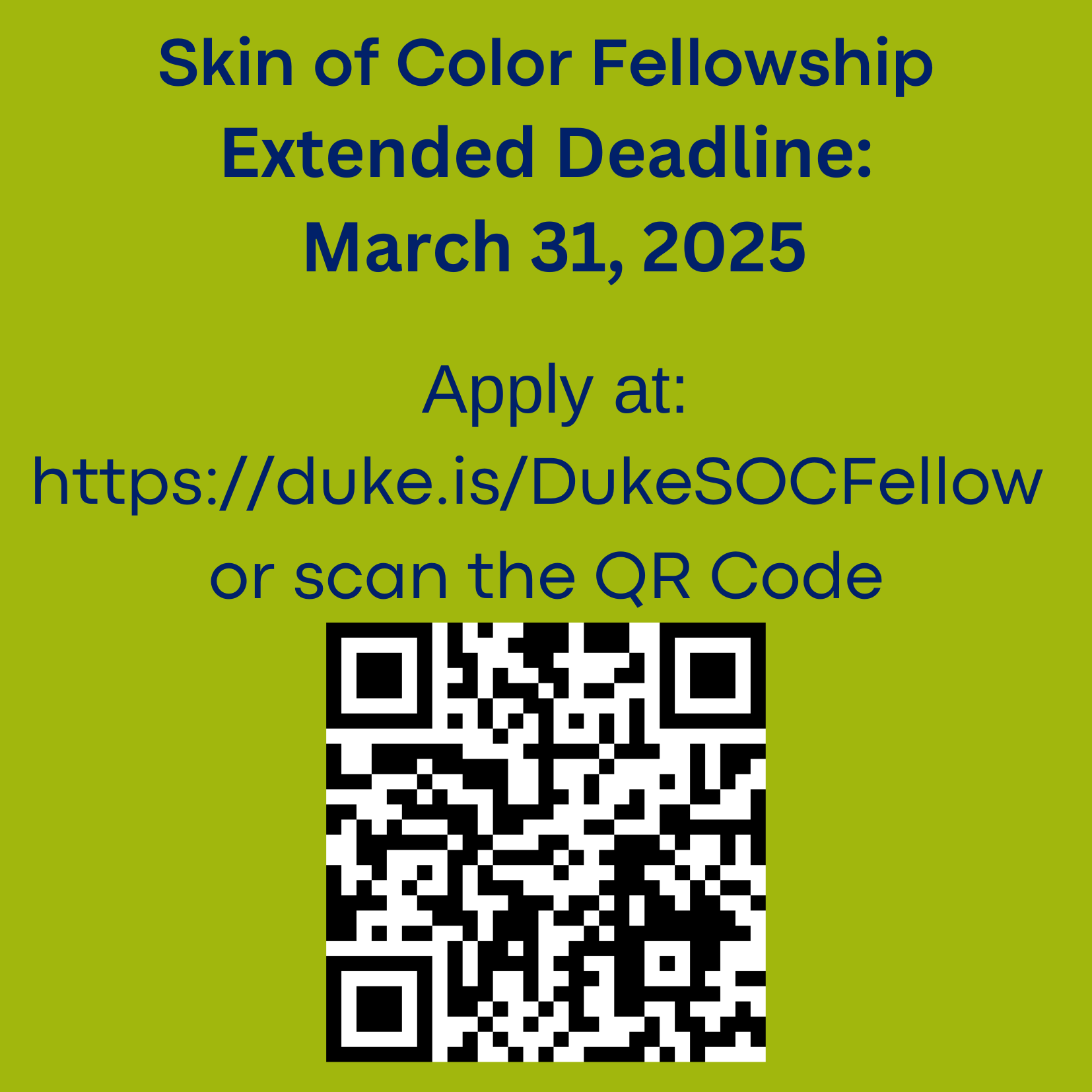 SOC Fellowship 2025 Extended Deadline