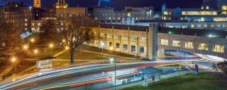 Duke Clinic at night